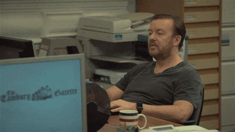 Sad Ricky Gervais  By Netflix Find And Share On Giphy