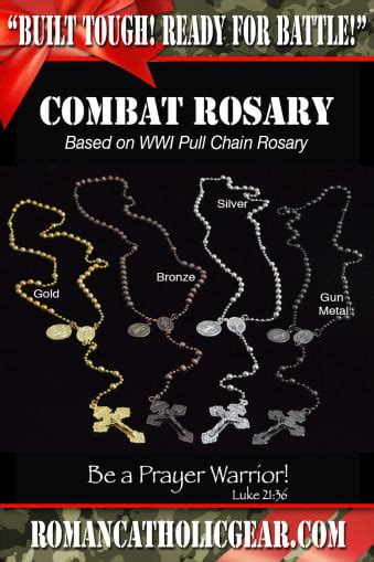 Military Rosary Inspires New Combat Rosary Roman Catholic Man