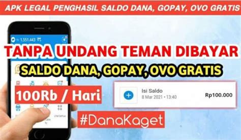 Cara Mudah Dapat Saldo DANA Gratis Rp100 000 Tanpa Undang Teman Hanya