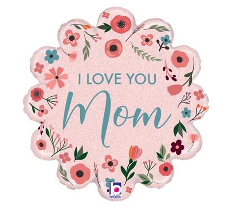 I Love You Mom Balloon Mother S Day Balloon Mother S Day Decor Mother S Day Balloon Decoration