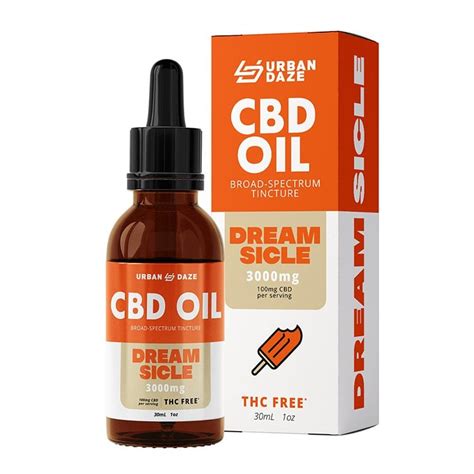 Cbd Tincture Oil Broad Spectrum 30ml 3000mg Urban Daze