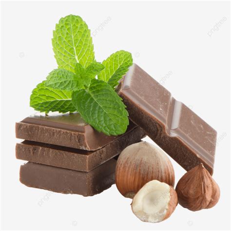 Chocolate Bar With Hazelnuts Addiction Mint Piece Addiction Png