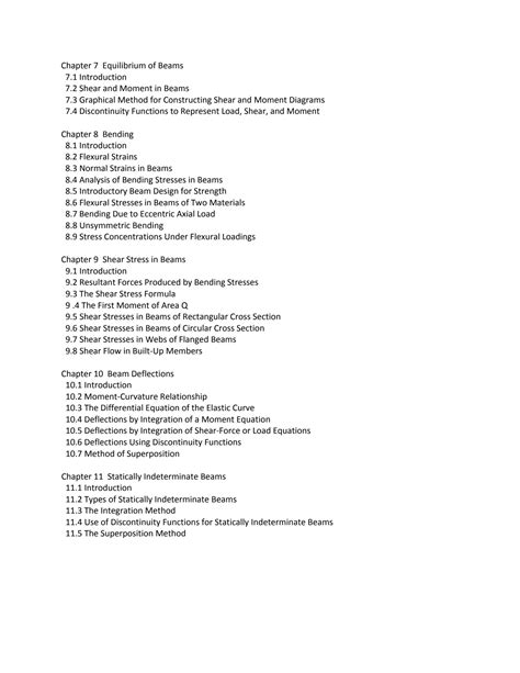 SOLUTION Mechanics Of Materials An Integrated Learning System