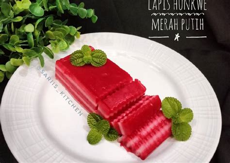 Resep Lapis Hunkwe Merah Putih Oleh Sari S Kitchen Cookpad