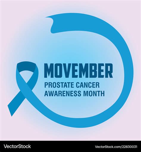 Movember Prostate Cancer Day Royalty Free Vector Image