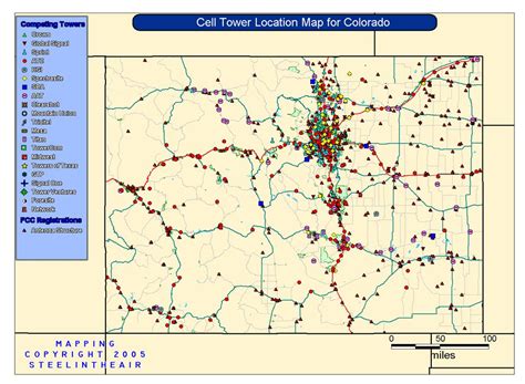 Cell Tower Locations Map