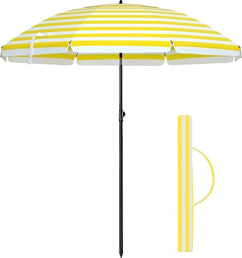 Songmics Parasol De Plage M Ombrelle De Jardin Protection Upf