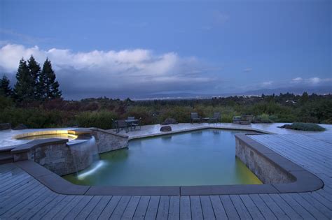 Los Altos Hills Hillside Residence Contemporary Pool San