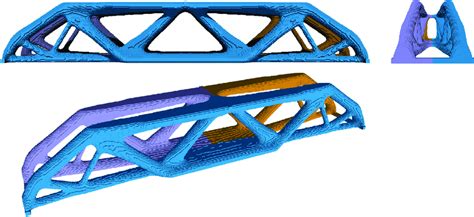 Front Side And Perspective View Of The Full 3d Mbb Beam Structure