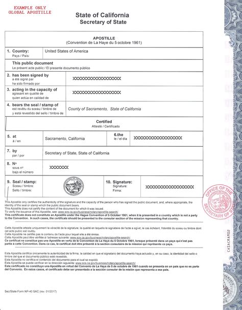 Apostille Certificate Of Good Standing