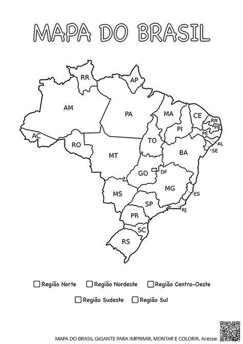 Mapas Do Brasil Para Colorir Desenhos Para Colorir