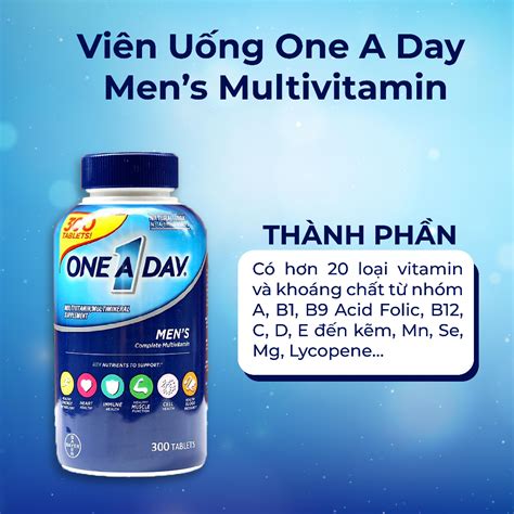 Mua Viên Uống Vitamin Tổng Hợp Cho Nam Dưới 50 Tuổi One A Day Mens