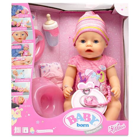 BABY Born Interactive features 8 functions and includes 10 accessories ...