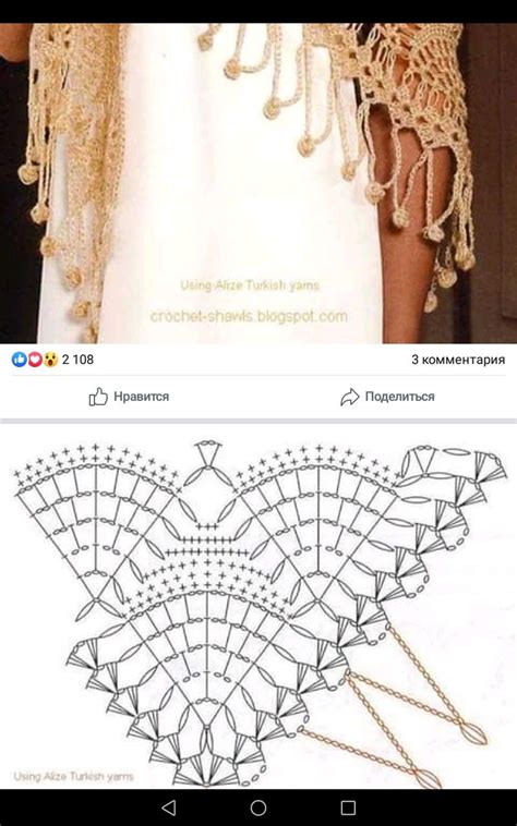 Pin by Wiesława Kalińska on Chusty i szale Crochet shawl pattern free