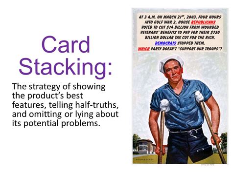 Card Stacking Propaganda 2022