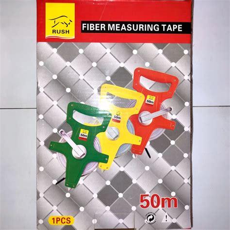 Meteran Fiber 50 Meter Meteran Tancap Rol Fiberglass 50m Lazada