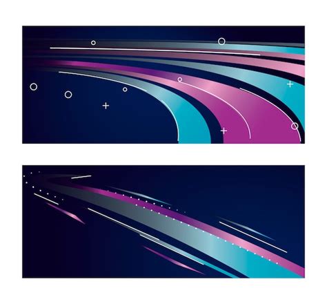 Premium Vector Colorful Light Trail In Purple And Blues Illustration