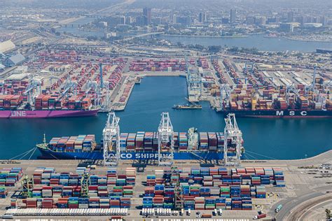 Aerial Port Of Long Beach On Behance