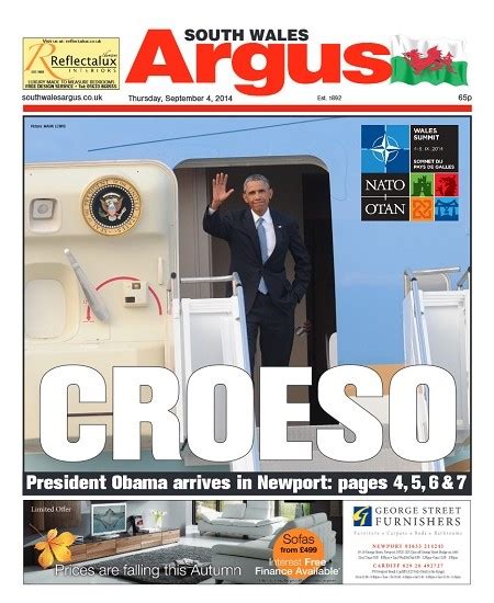 South Wales Argus Pulls Out Stops For Nato Summit Journalism News