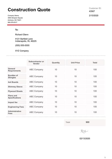 Software Quote Template Pdf Templates Jotform