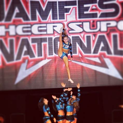 Kick Full Toss Basket Toss All Star Cheerleading Strength Athlete