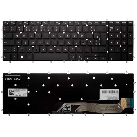 Teclado Para Notebook Dell Inspiron Backlight ABNT 15 5567