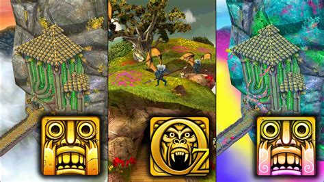 Temple Run Sky Summit Vs Temple Run Oz Vs Temple Run Holi Festival