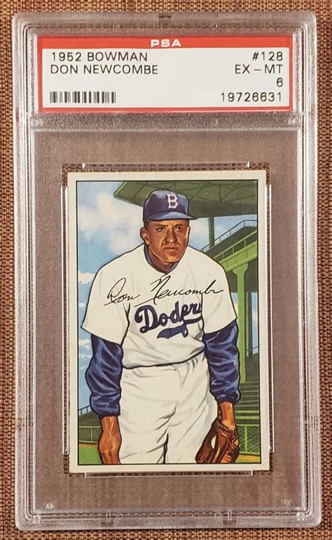 1952 Bowman 128 Don Newcombe Brooklyn Dodgers Original Baseball Card