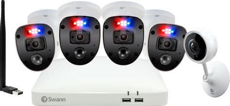 Best Buy: Swann Enforcer 8-Channel, 4-Camera Indoor/Outdoor Wired 1080p ...