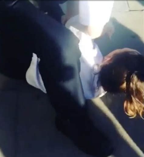 Shock Video Of Schoolgirl Being Dragged Along Ground By Policeman