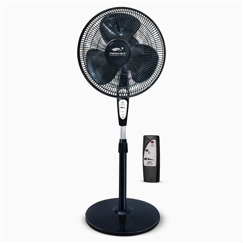 Proaira In Oscillating Pedestal Fan In White With Adjustable Tilt