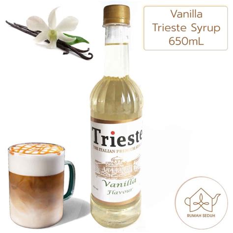 Jual 650 ML Vanila Sirup Trieste Vanilla Premium Syrup Shopee Indonesia