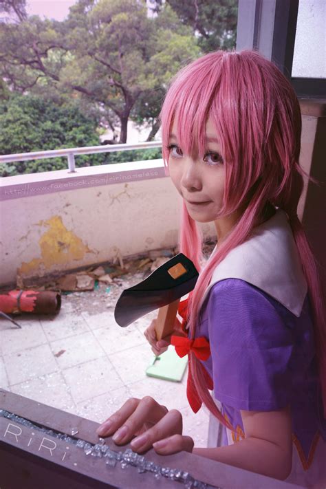 Gasai Yuno Anime Cosplay Mirai Nikki Дневник будущего Future