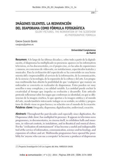 Pdf Im Genes Silentes La Reinvenci N Del Pdf Filede La Ciencia Y