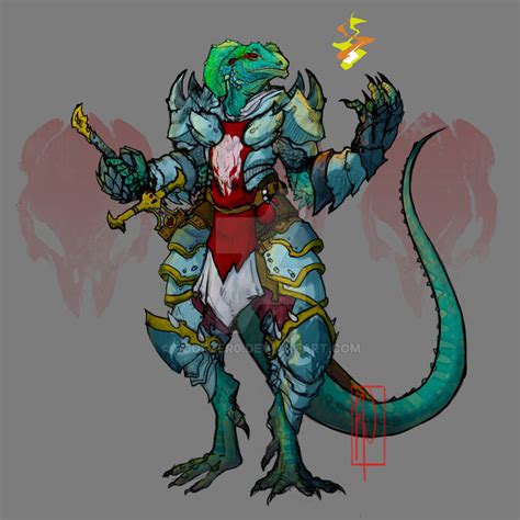 Mander, The lizardfolk Paladin by Rookzer0 on DeviantArt