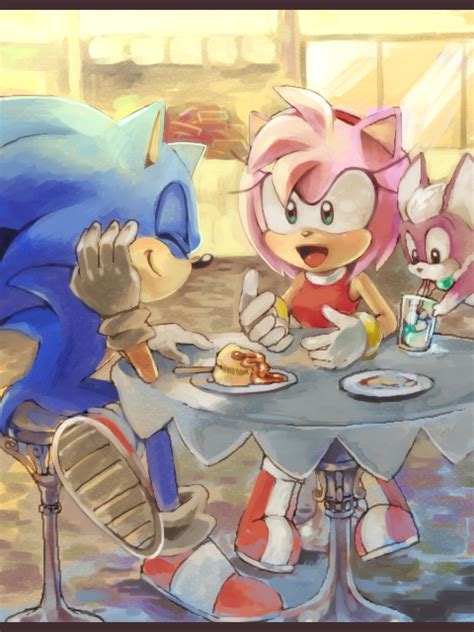 Dinner Time Sonic The Hedgehog Silver The Hedgehog Amy Rose