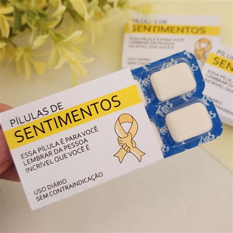 60 Chiclete Setembro Amarelo Produtos Personalizados No Elo7