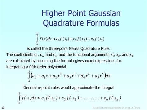 Gauss Quadrature Rule Of Integration Ppt Download