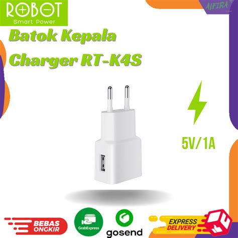 Jual Adaptor Charger Robot RT K4S Batok Charger Single USB Original 5V