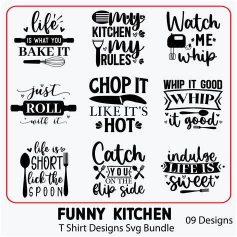 Funny Kitchen T Shirt Designs SVG Designs - MasterBundles