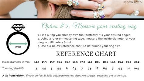 Size Chart Rings Kristen Baird® Jewelry