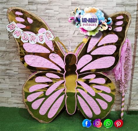 Pin De Paulette Vilugron En Pi Ata De Mariposa En Pi Atas De