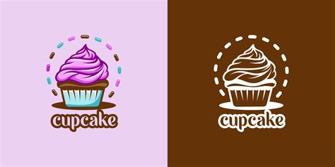 Vector Logo Cupcake Vector En Vecteezy