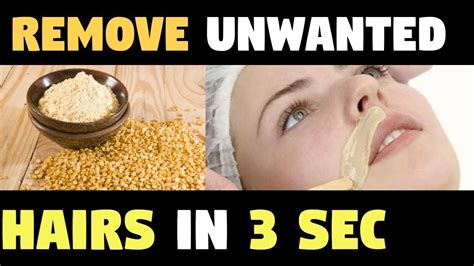 These 3 Ingredients Can Remove All Unwanted Hair In Just 5 Minutes Youtube