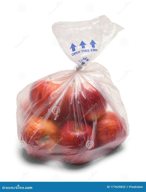 Bag Of Apples Stock Photo Image Of Fruit Gala Clear 177629822