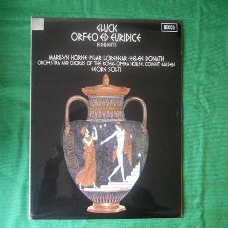 Orfeo Ed Euridice Highlights Christoph Willibald Gluck Lp K Pa