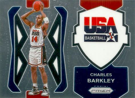 2021 22 Panini Prizm USA Basketball 9 Charles Barkley Trading Card