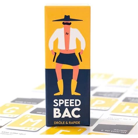 Speed Bac Jeu de société Jeu d ambiance MARQUE Modèle Jaune