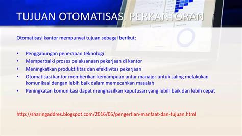 PPT Risky Otomatisasi Perkantoran OFFICE AUTOMATION PPT