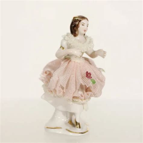 Capodimonte Dresden Ancienne Figurine Danseuse Porcelaine Eur